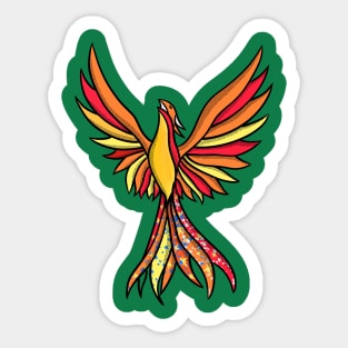 Phoenix orange strong Sticker